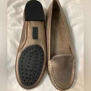 Talbots, rarely worn loafers, Bronze, size 9, made in Brazil